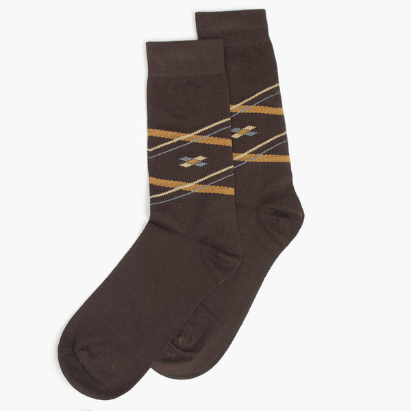 Eminent Men's Cotton Socks - Dark Brown, Men's Socks, Eminent, Chase Value