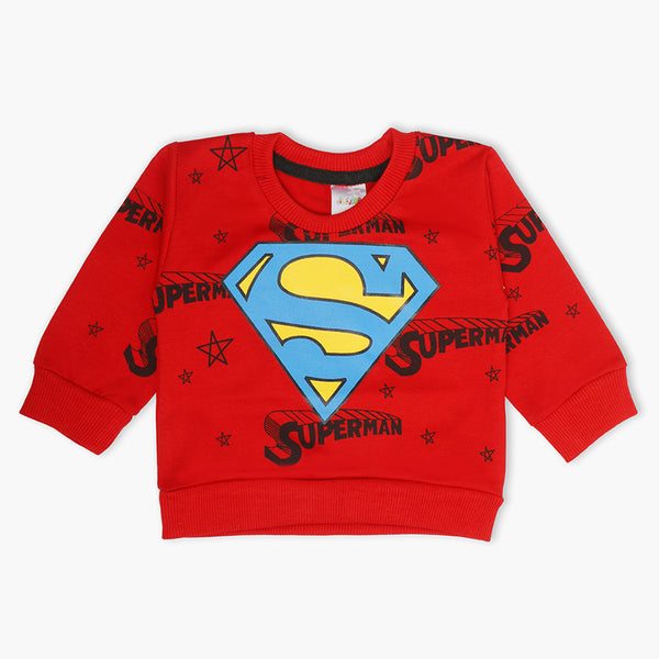 Newborn Boys Full Sleeves T-Shirt - Red, Newborn Boys Winterwear, Chase Value, Chase Value