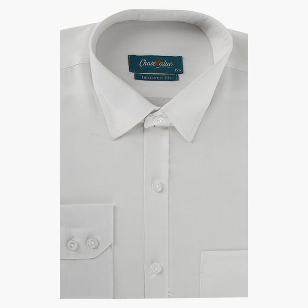 Men's Formal Shirt - White, Men's Shirts, Chase Value, Chase Value