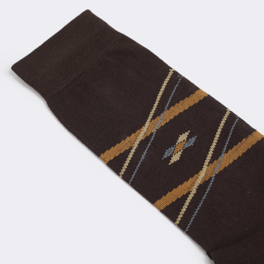 Eminent Men's Cotton Socks - Dark Brown, Men's Socks, Eminent, Chase Value