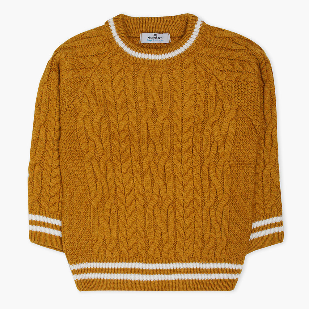 Eminent Boys Crew Neck Sweater - Mustard, Boys Sweaters, Eminent, Chase Value