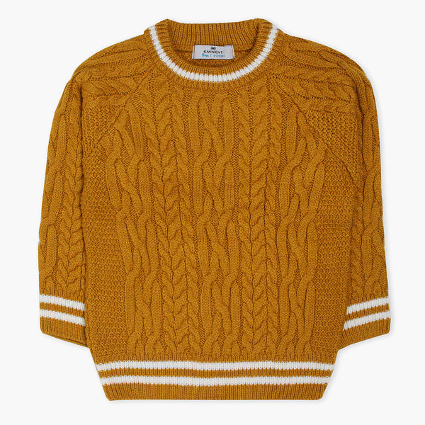 Eminent Boys Crew Neck Sweater - Mustard, Boys Sweaters, Eminent, Chase Value