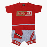 Boys Half Sleeves Suit - Red, Boys Sets & Suits, Chase Value, Chase Value