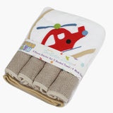 Newborn Hooded Towel 4pcs Set - White, Bath Towels, Chase Value, Chase Value