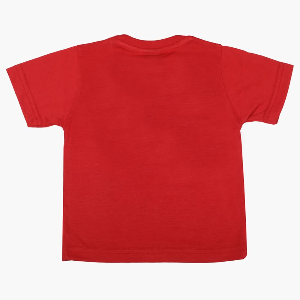 Boys Half Sleeves T-Shirt - Red, Boys T-Shirts, Chase Value, Chase Value