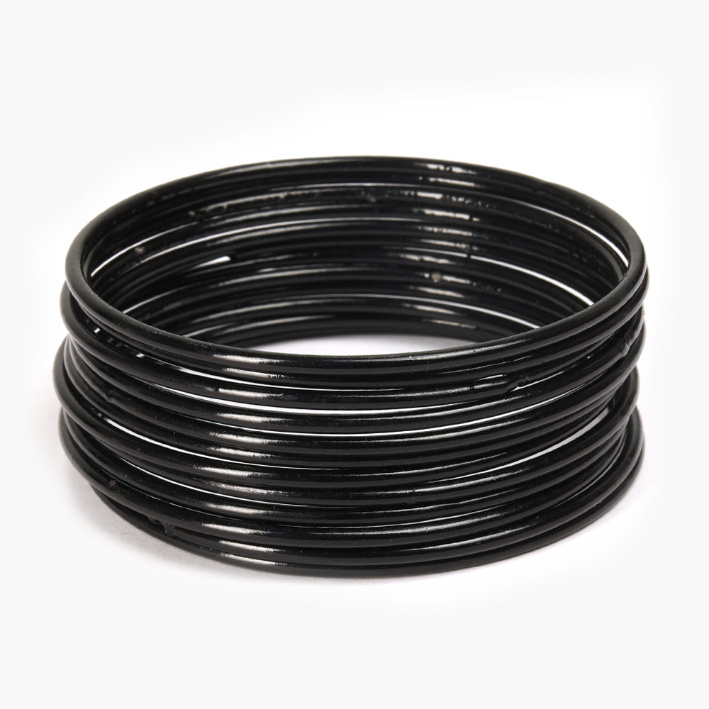 Women's Plain Bangle - Black, Women Bangles & Bracelets, Chase Value, Chase Value
