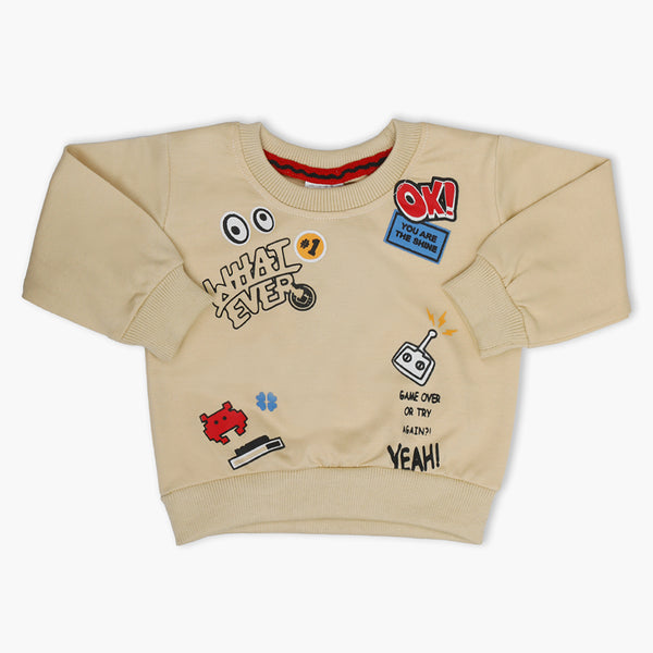 Newborn Boys Full Sleeves T-Shirt - Skin, Newborn Boys Winterwear, Chase Value, Chase Value