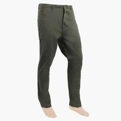 Eminent Men's Cotton Chinos Pant - Olive Green