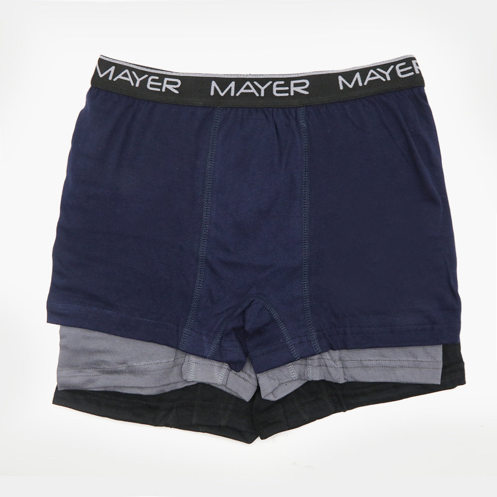 Mayer Boxer Short Comfort Flex Fit, 3 Pack Set, Multi, Men's Underwear, Mayer, Chase Value