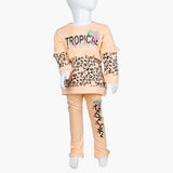 Girls Full Sleeves Tight Suit - Peach, Girls Suits, Chase Value, Chase Value