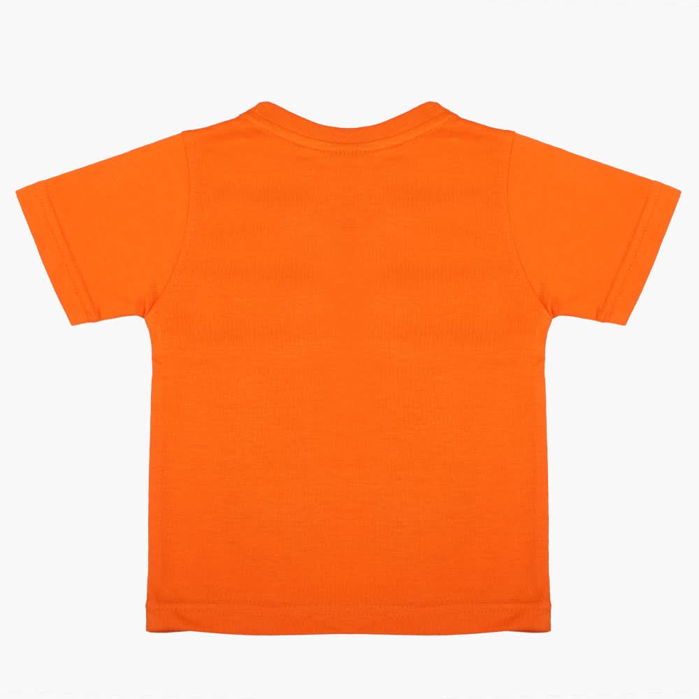 Boys Half Sleeves T-Shirt - Orange, Boys T-Shirts, Chase Value, Chase Value