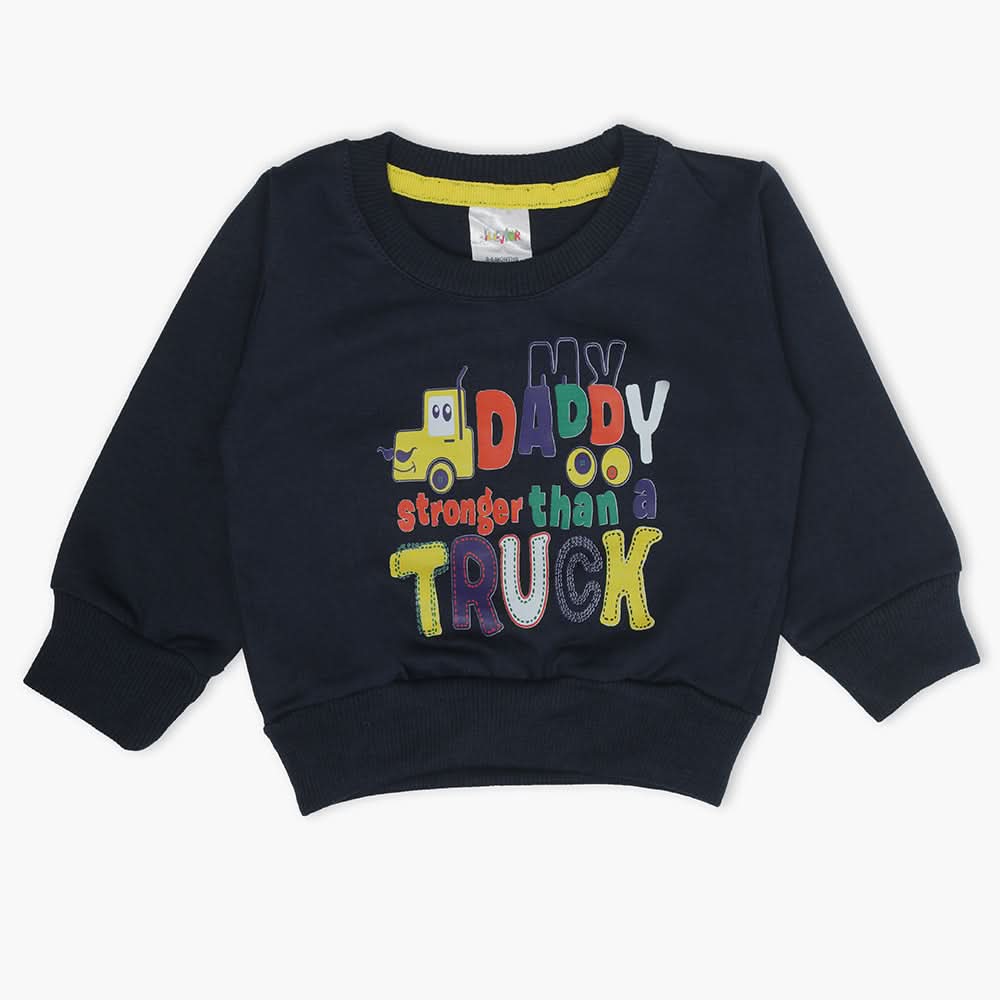 Newborn Boys Full Sleeves T-Shirt - Blue, Newborn Boys Winterwear, Chase Value, Chase Value