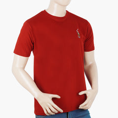 Men's Half Sleeves T-Shirt - Maroon, Men's T-Shirts & Polos, Chase Value, Chase Value