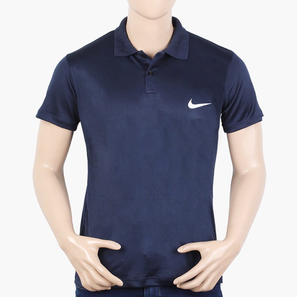 Men's Half Sleeves Polo T-Shirt - Navy Blue, Men's T-Shirts & Polos, Chase Value, Chase Value