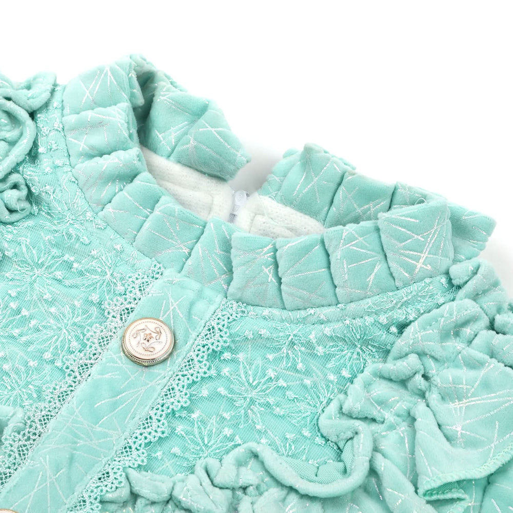 Girls Pant Suit - Cyan, Girls Shalwar Kameez, Chase Value, Chase Value