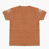 Boys Half Sleeves T-Shirt - Brown, Boys T-Shirts, Chase Value, Chase Value