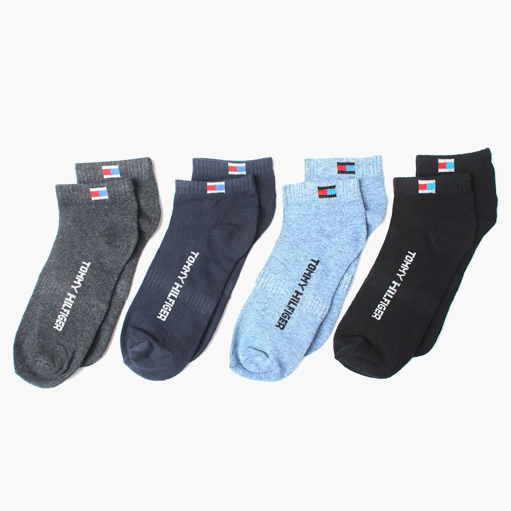 Men's 4Pcs Ankle Socks - Multi Color, Men's Socks, Chase Value, Chase Value