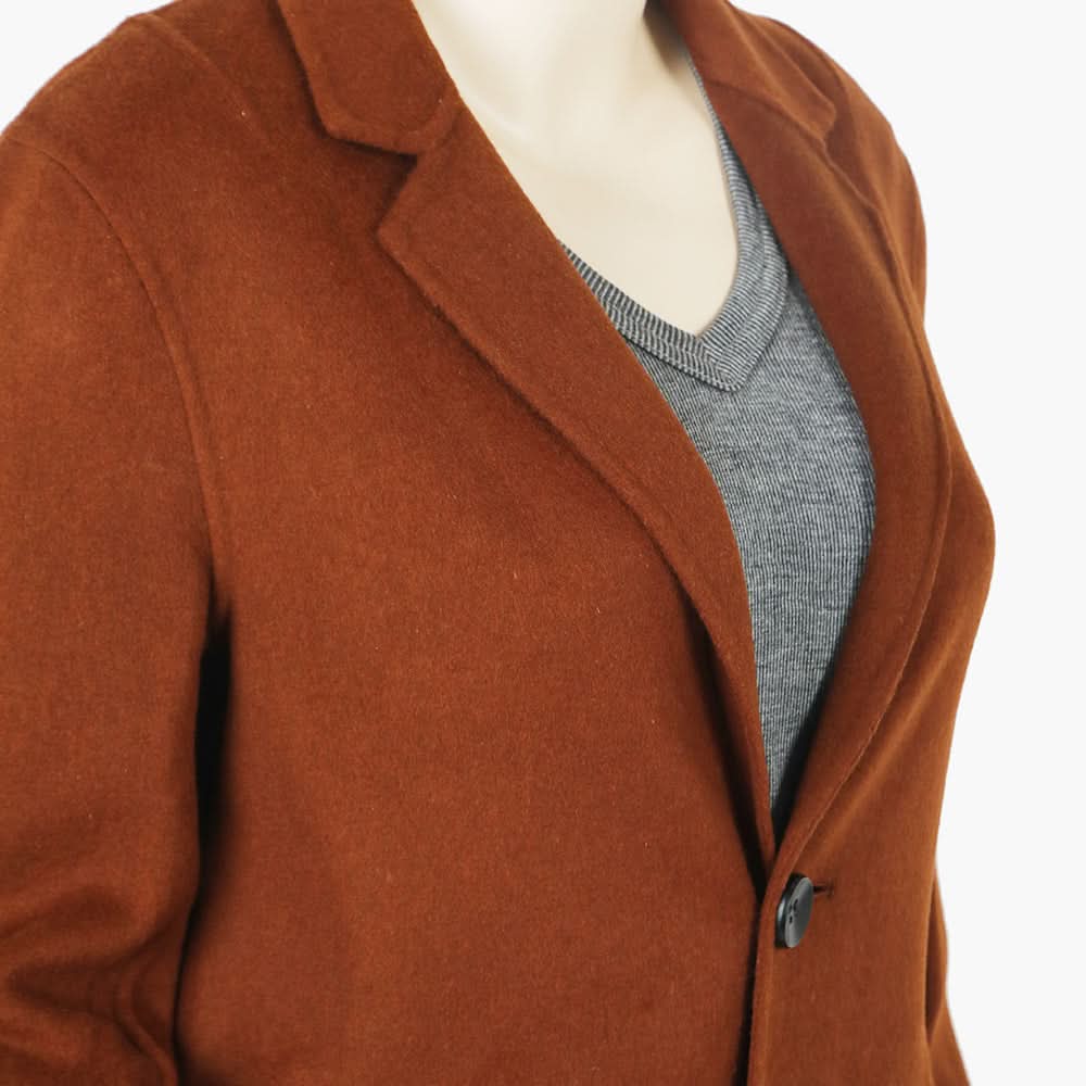 Women's Long Coat - Brown, Women Jackets, Chase Value, Chase Value