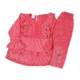 Girls Full Sleeves Pajama Suit - Pink, Girls Shalwar Kameez, Chase Value, Chase Value