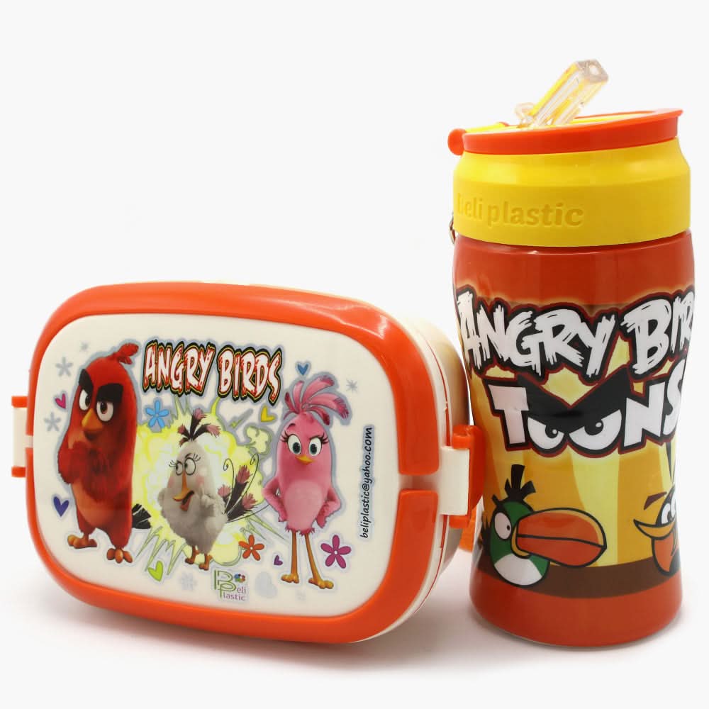 Water Bottle with Lunch Box - Orange, Tiffin Boxes & Bottles, Chase Value, Chase Value