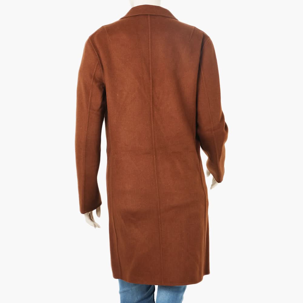 Women's Long Coat - Brown, Women Jackets, Chase Value, Chase Value