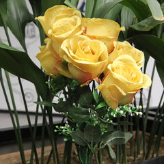 Artificial Flower Stick - Yellow