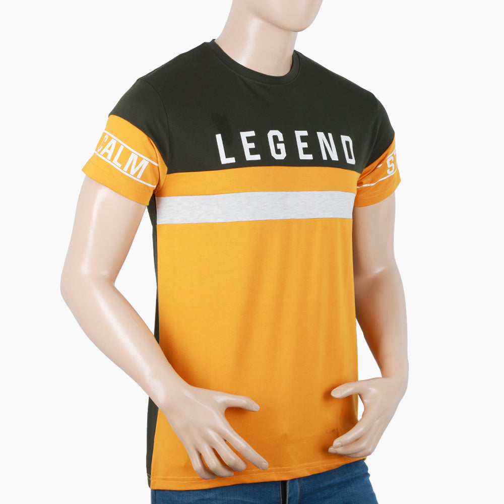 Men's Half Sleeves T-Shirt - Olive Green, Men's T-Shirts & Polos, Chase Value, Chase Value