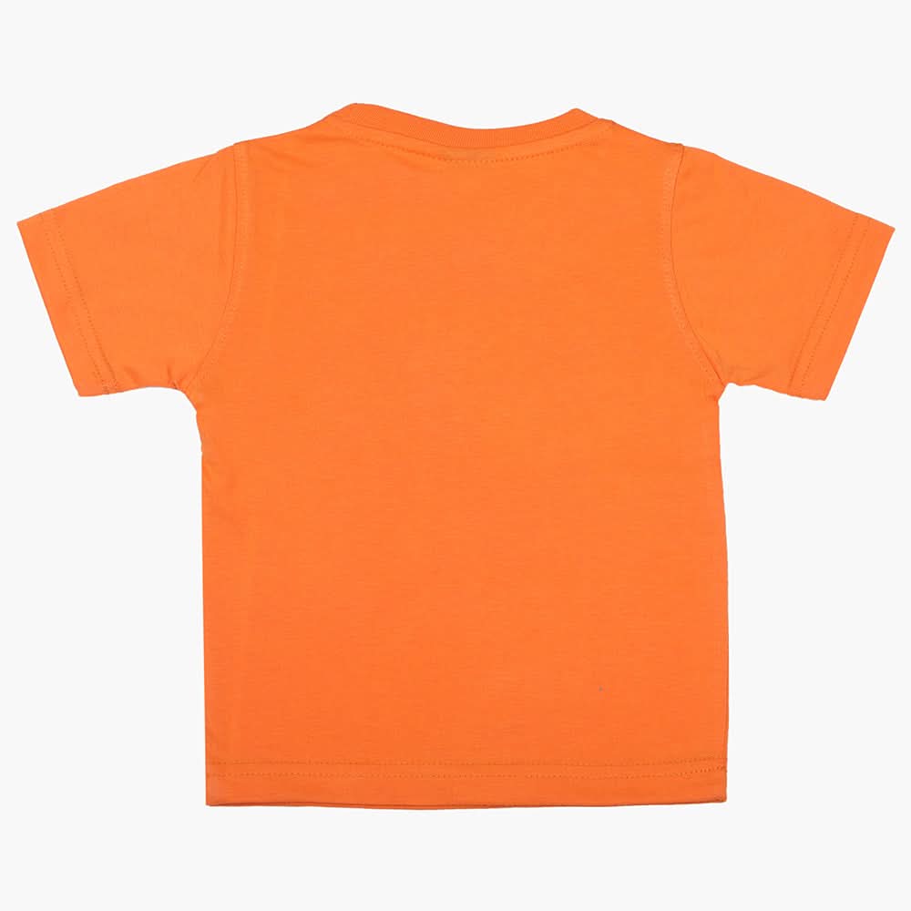 Boys Half Sleeves T-Shirt - Orange, Boys T-Shirts, Chase Value, Chase Value