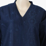 Women's Chicken Kari 2Pcs Suit - Navy Blue, Women Shalwar Suits, Chase Value, Chase Value