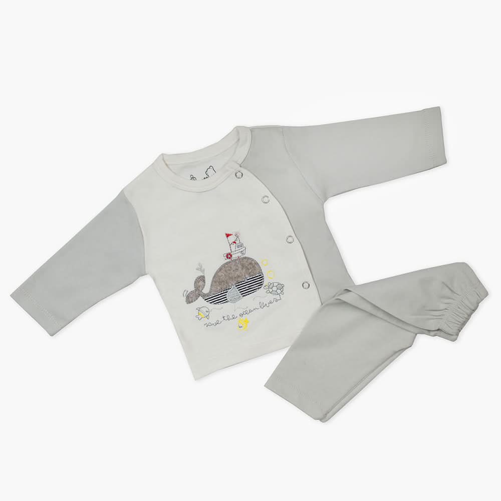 Newborn Boys Suit - Grey, Newborn Boys Sets & Suits, Chase Value, Chase Value