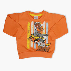 Newborn Boys Full Sleeves T-Shirt - Orange, Newborn Boys Winterwear, Chase Value, Chase Value