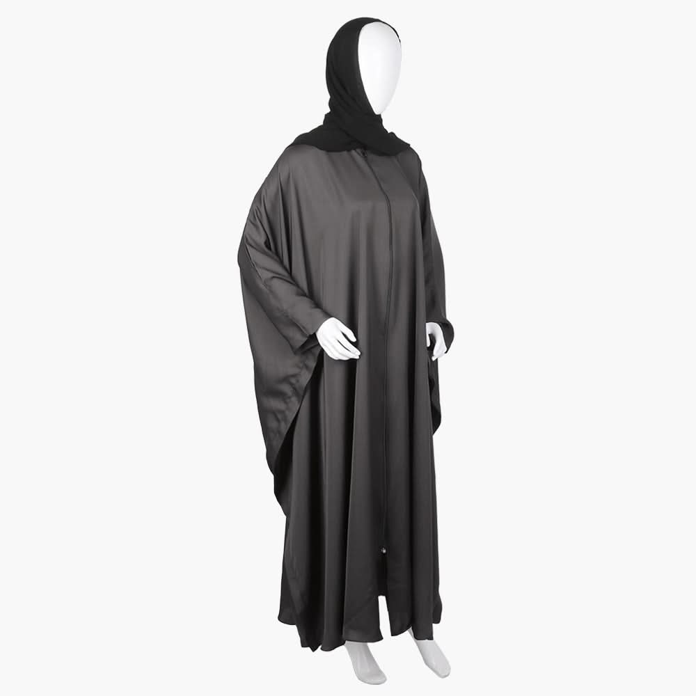 Women's Butterfly Abaya - Grey, Women Abayas, Chase Value, Chase Value