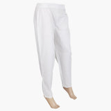 Women's Basic Trouser With Lace - White, Women Pants & Tights, Chase Value, Chase Value