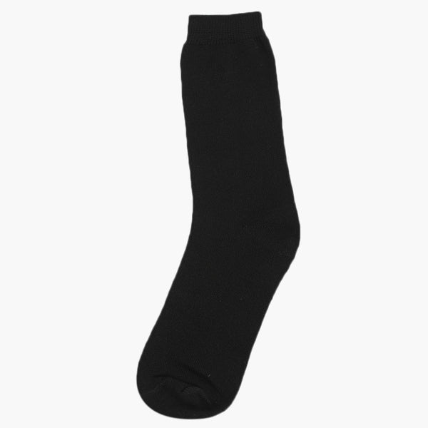 Boys Uniform Cotton Sock - Black