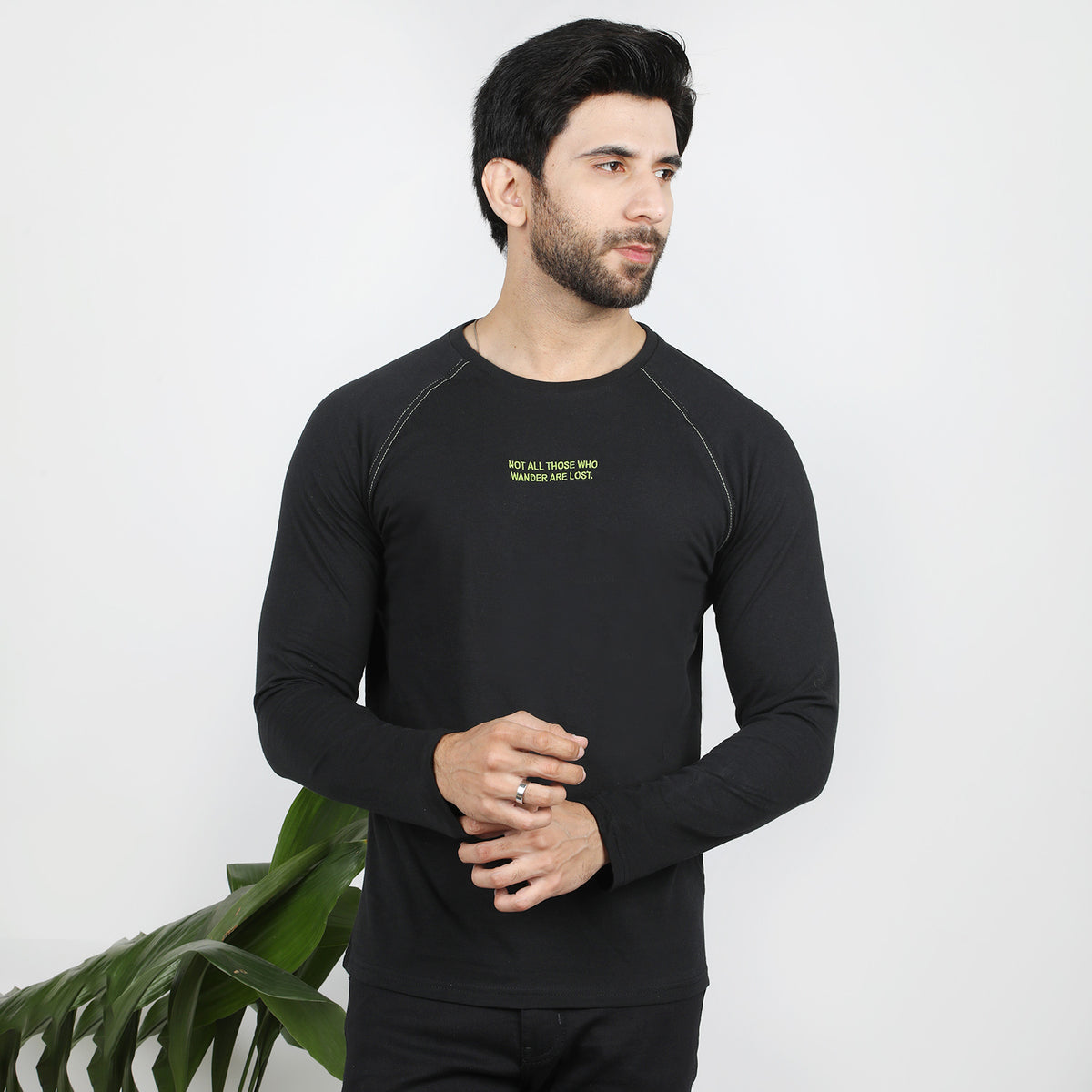 Eminent Men's Round Neck Full Sleeves T-Shirt - Black, Men's T-Shirts & Polos, Eminent, Chase Value