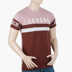 Men's Half Sleeves T-Shirt - Tea Pink, Men's T-Shirts & Polos, Chase Value, Chase Value