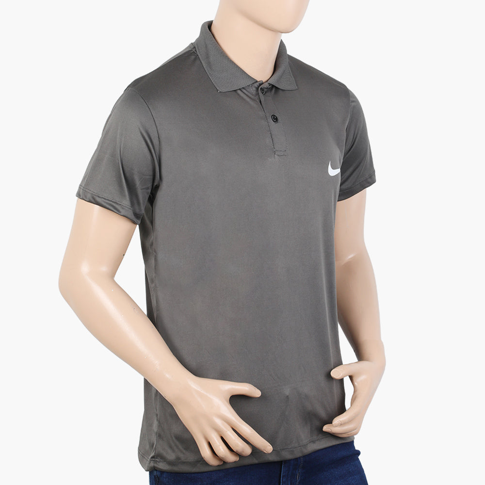 Men's Half Sleeves Polo T-Shirt - Grey, Men's T-Shirts & Polos, Chase Value, Chase Value