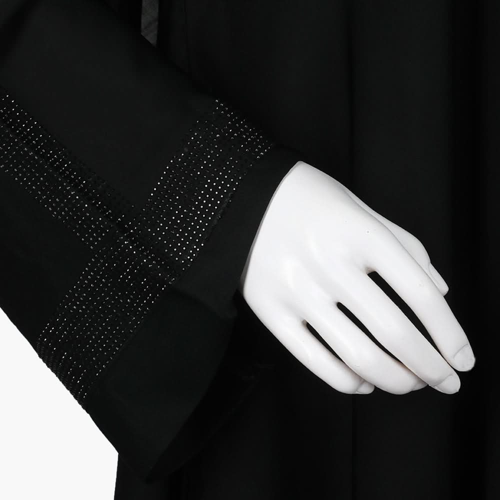 Women's Long Bottom Abaya - Black, Women Abayas, Chase Value, Chase Value
