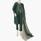 Women's Embroidered Stitched Shalwar Suit - Green, Women Shalwar Suits, Chase Value, Chase Value