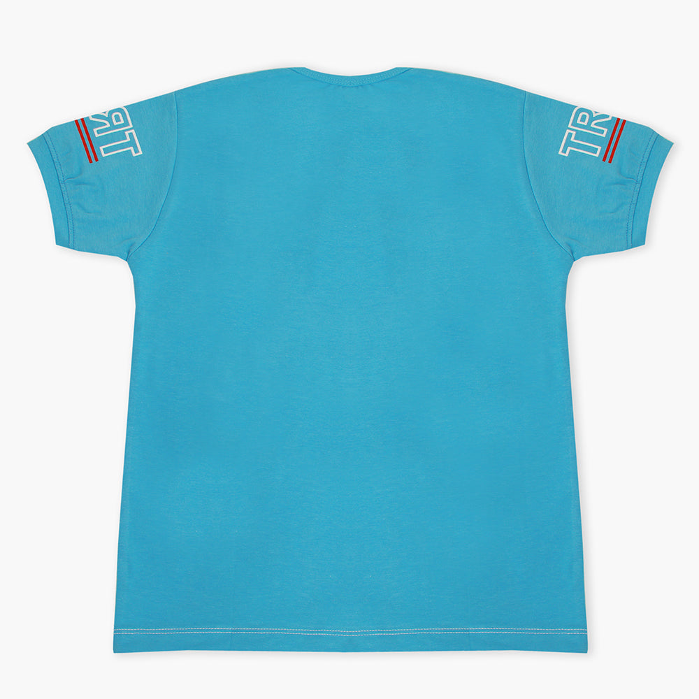 Boys Half Sleeves T-Shirt - Blue, Boys T-Shirts, Chase Value, Chase Value