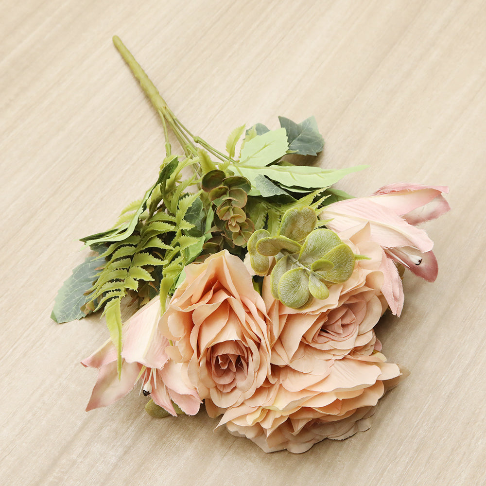 Artificial Flower Bunch - Peach, Decoration, Chase Value, Chase Value