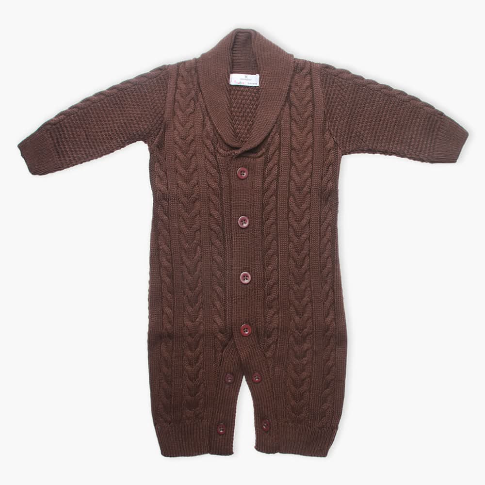 Newborn Boys Romper - Choco Brown, Newborn Boys Rompers, Chase Value, Chase Value