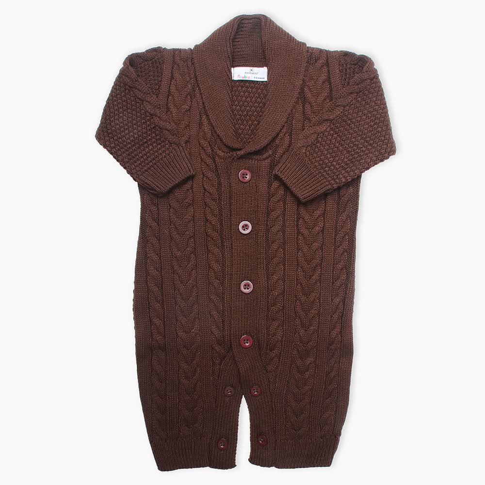 Newborn Boys Romper - Choco Brown, Newborn Boys Rompers, Chase Value, Chase Value