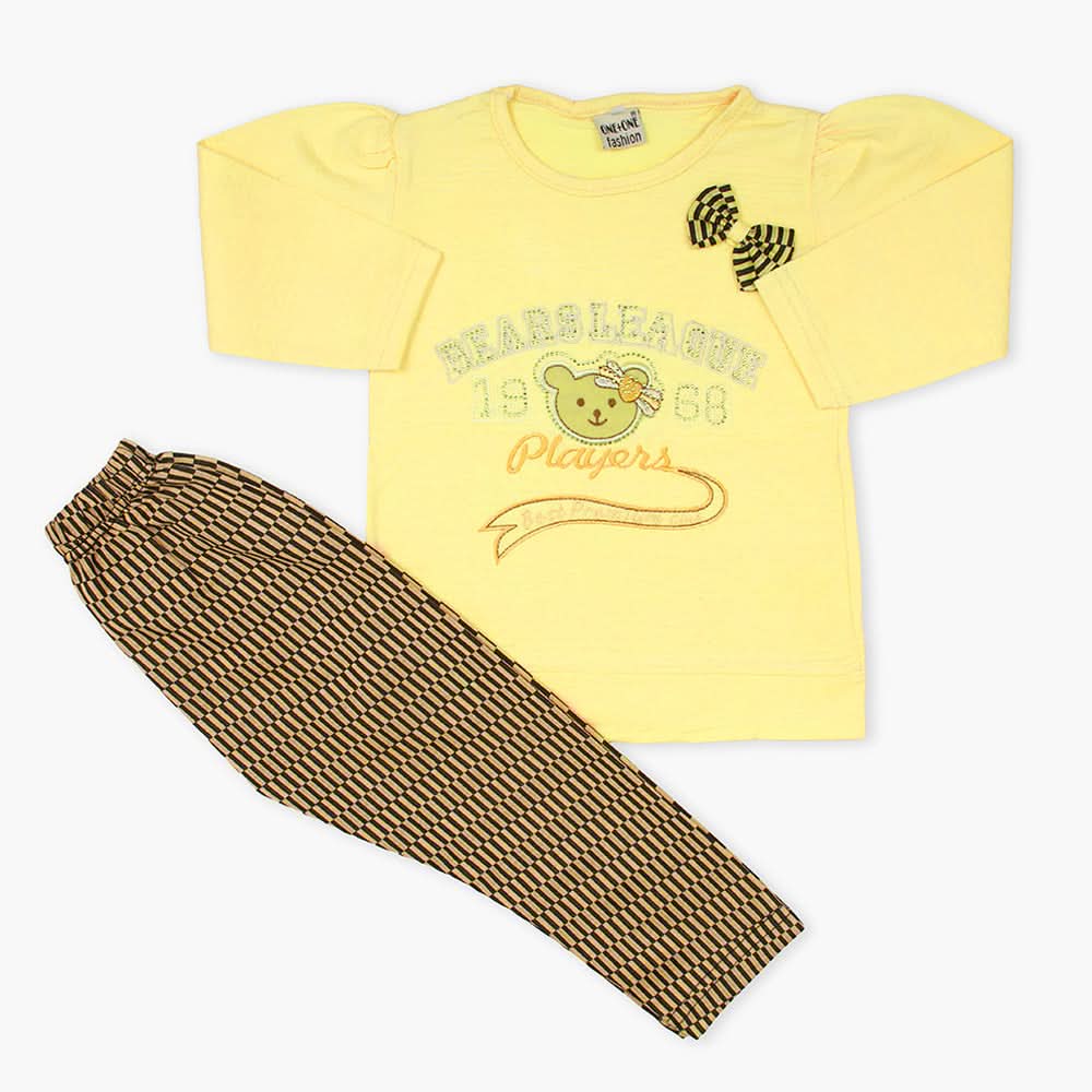 Girls Tights Suit  - Lemon, Girls Suits, Chase Value, Chase Value
