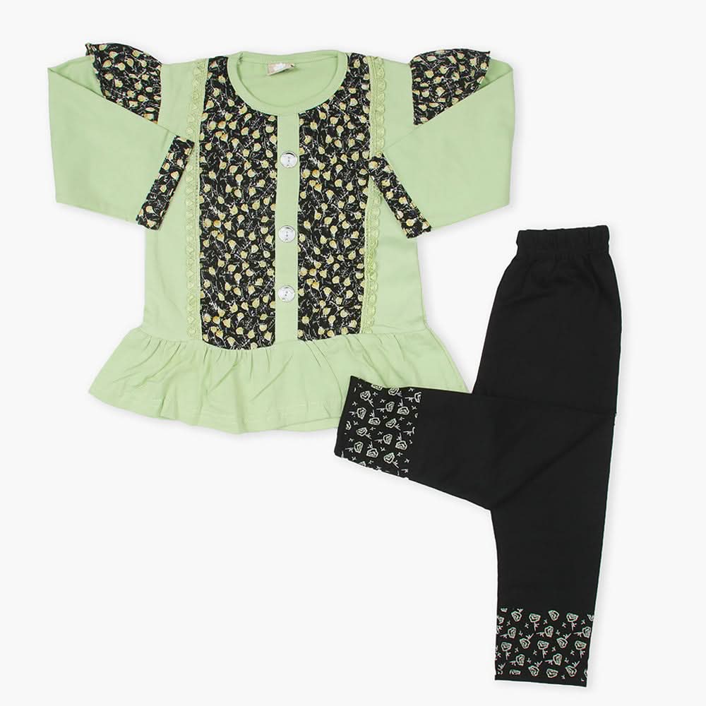 Girls Tights Suit  - Green, Girls Suits, Chase Value, Chase Value
