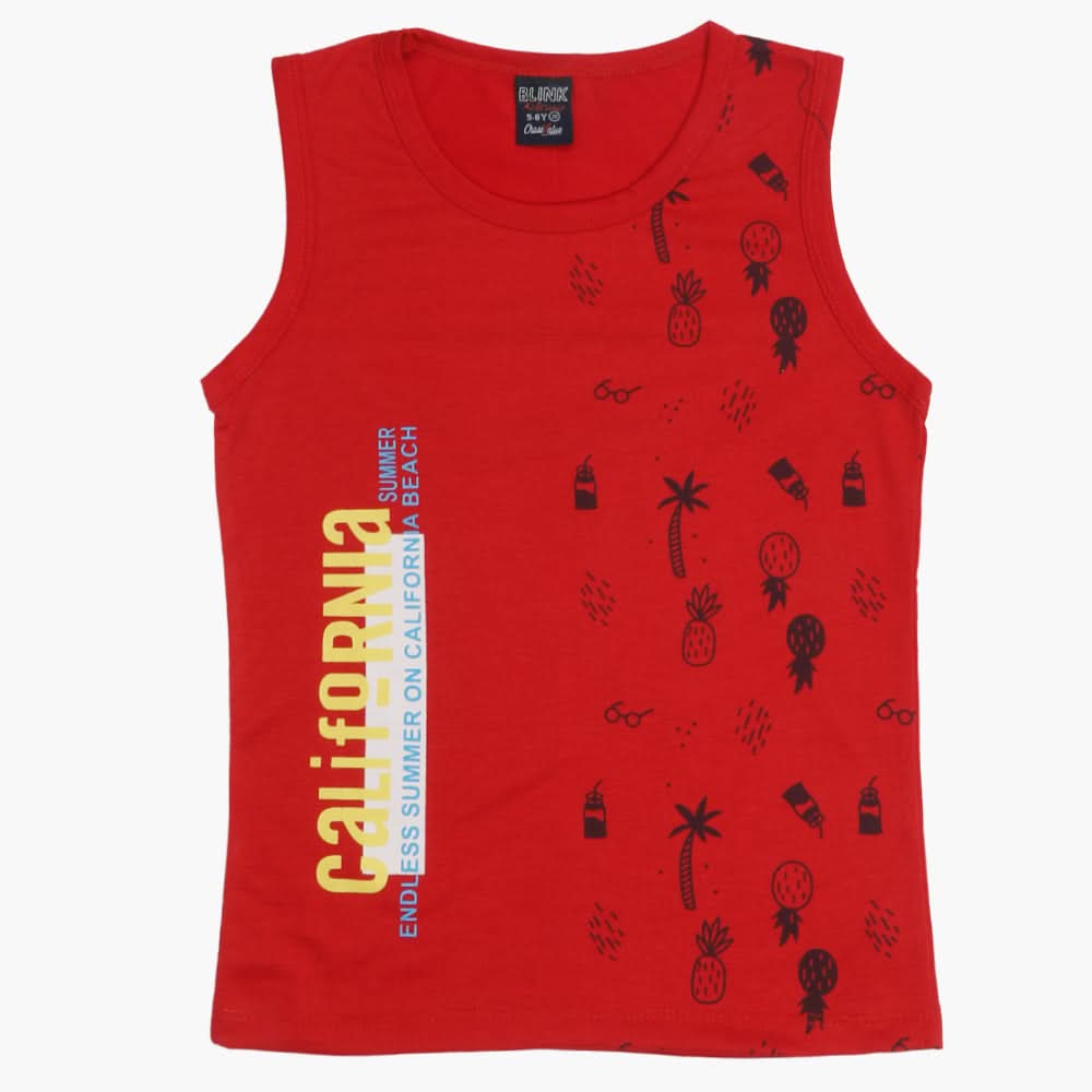 Boys Sando - Red, Boys T-Shirts, Chase Value, Chase Value