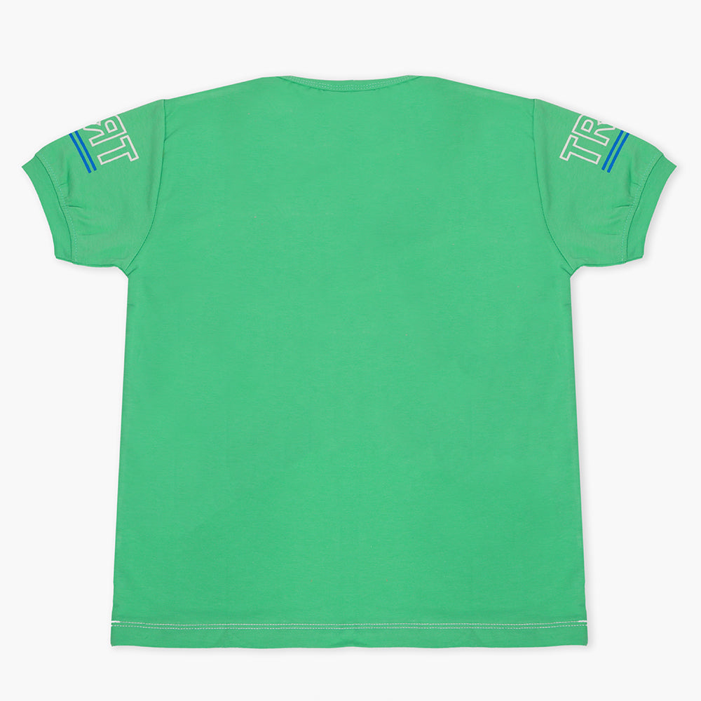 Boys Half Sleeves T-Shirt - Green, Boys T-Shirts, Chase Value, Chase Value