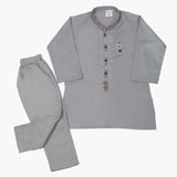 Boys Embroidered Shalwar Suit - Grey, Boys Shalwar Kameez, Chase Value, Chase Value