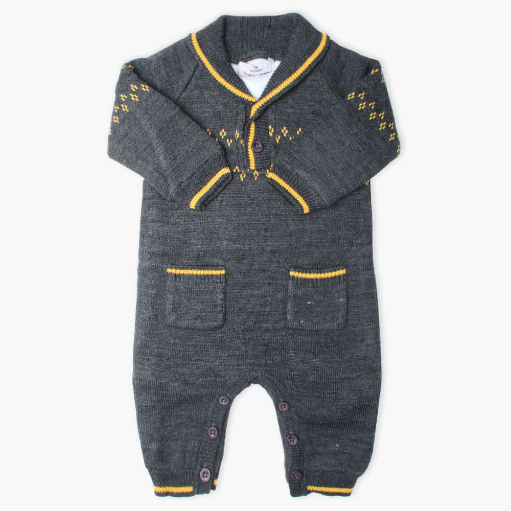 Newborn Boys Romper - Charcoal, Newborn Boys Rompers, Chase Value, Chase Value