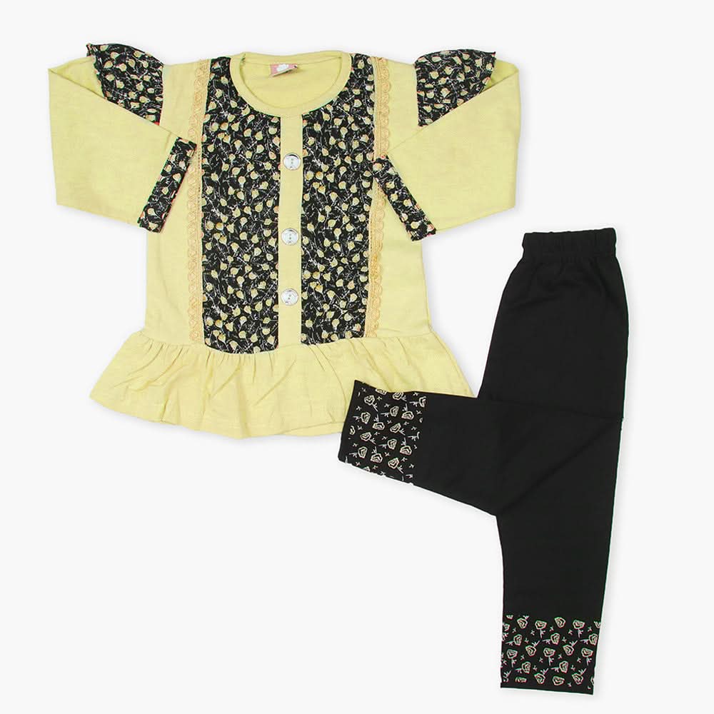 Girls Tights Suit  - Lemon, Girls Suits, Chase Value, Chase Value